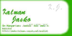 kalman jasko business card